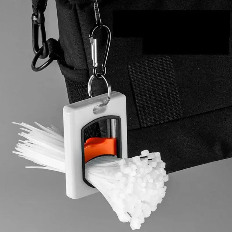 Glow-in-the-Dark Cable Tie Organizer with Carabiner Clip Cable Tie Organizer Nixie