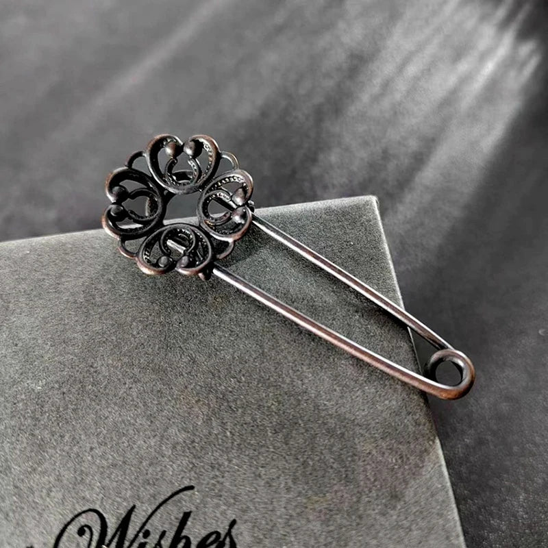 Retro Large Metal Safety Pins for Clothing – Zinc Alloy Metal Safety Pins Nixie A5