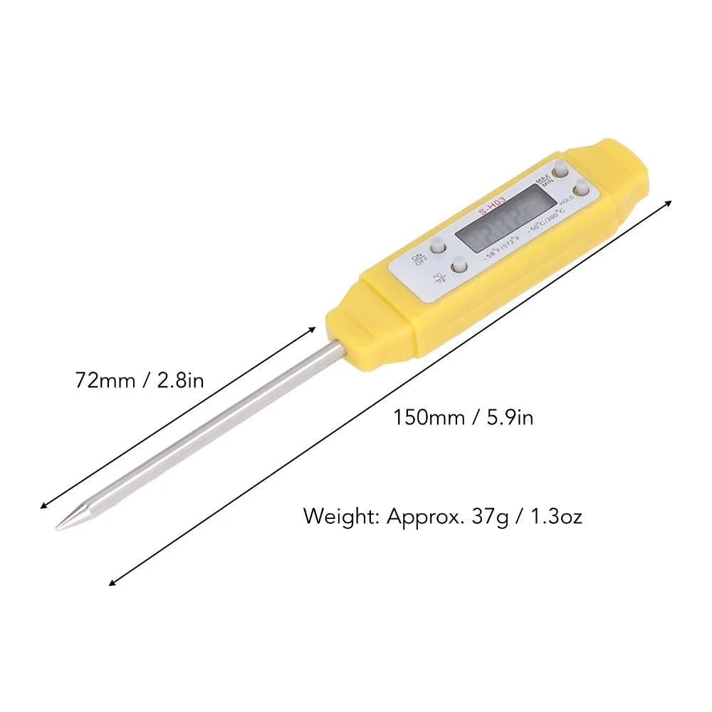 Digital Food Thermometer -50°C~300°C Instant Read Kitchen Probe Kitchen Thermometer Nixie