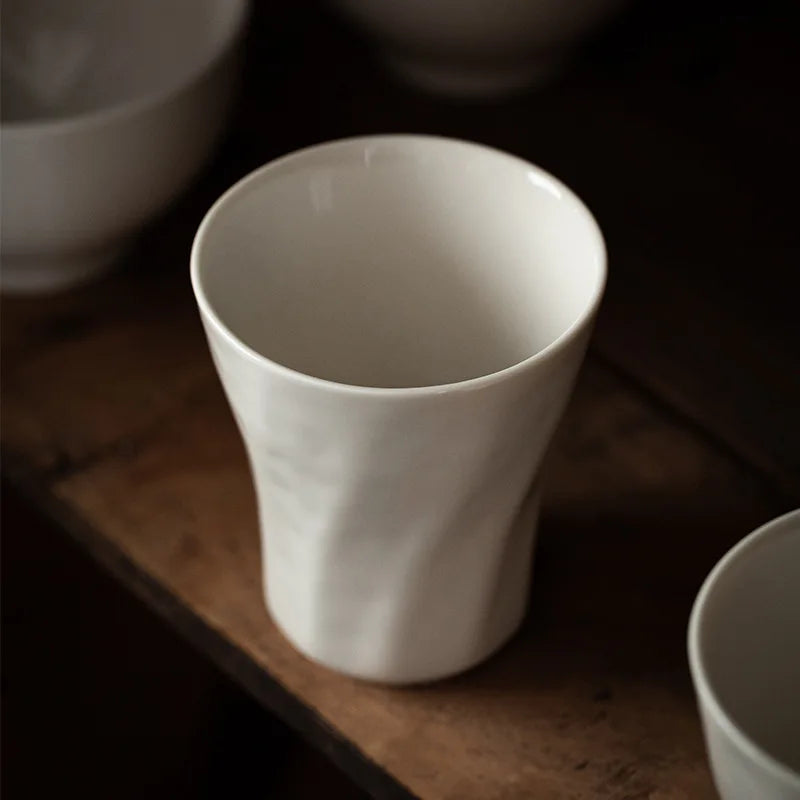 Dehua White Porcelain Coffee Cup 220ml – Ceramic Tea Mug Ceramic Coffee Mug Nixie 8x4.2x9cm