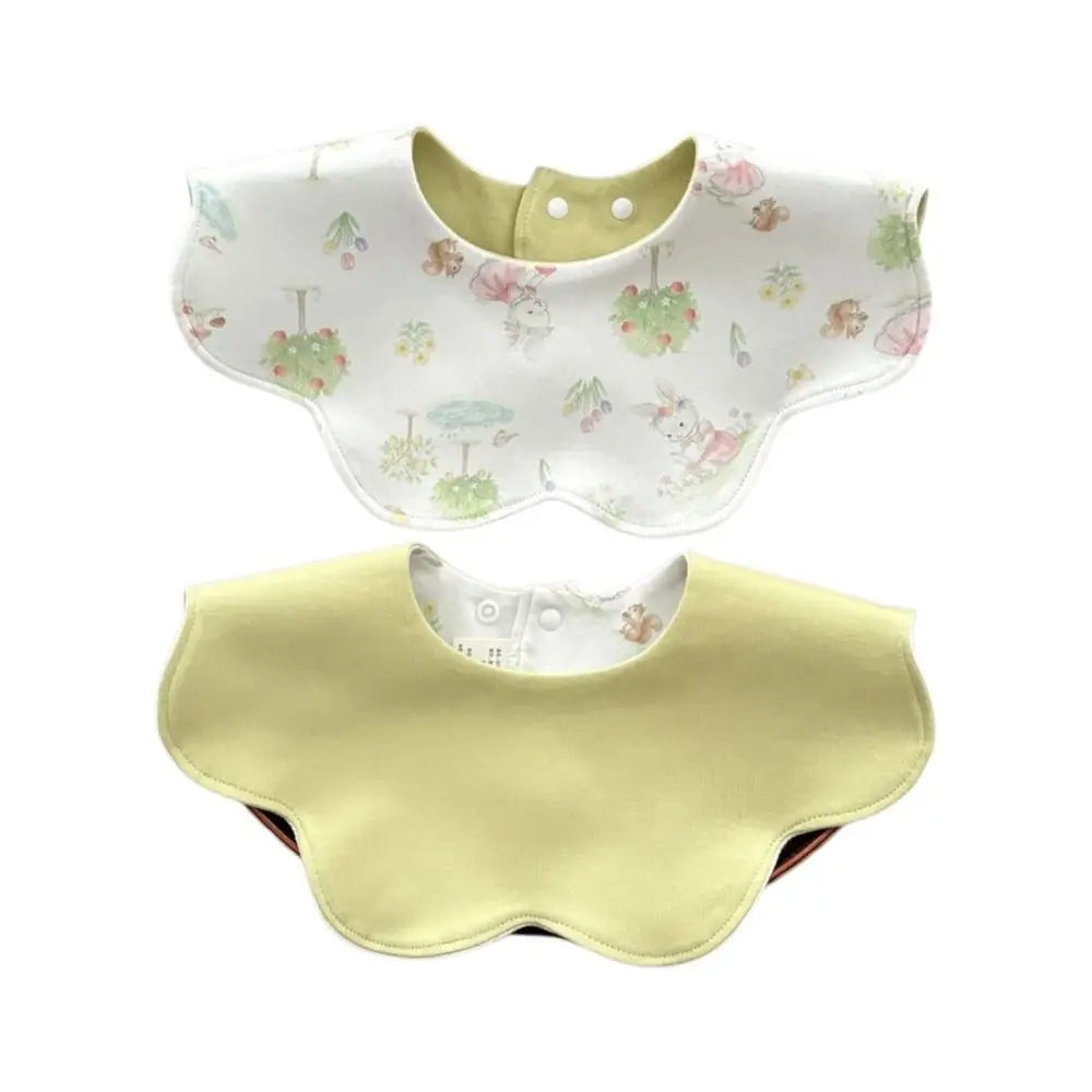 Nixie Reversible Baby Bib | Soft Cotton, Snap, Antibacterial