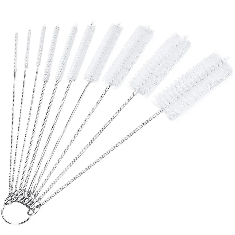 10-Piece Bottle Brush Set – Stainless Steel Tube Cleaners