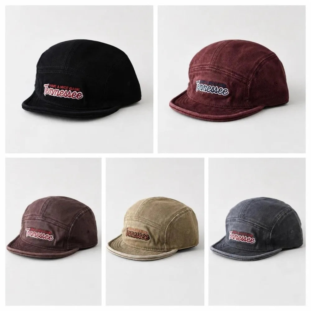 Short Brim Embroidered Snapback Trucker Baseball Cap – Unisex Baseball Snapback Cap Nixie