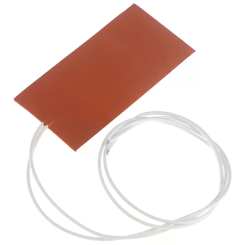 15W 12V DC Flexible Silicone Heater Pad 50x100mm Heating Mat Silicone Heater Pad Nixie