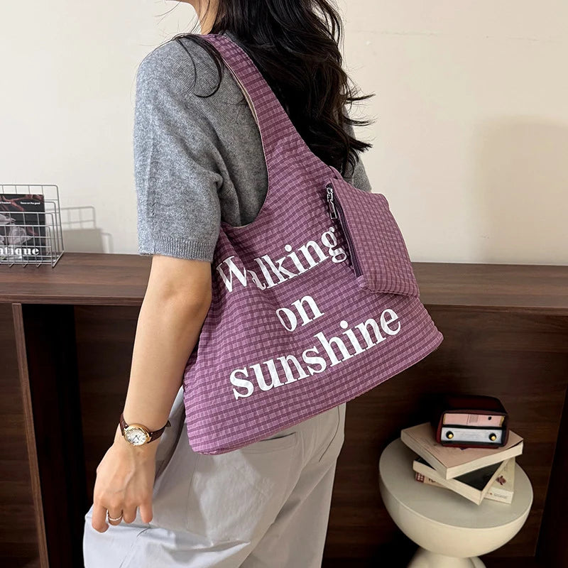 Nixie Canvas Tote Bag – Lightweight Women's Shoulder Bag Canvas Tote Bag Nixie