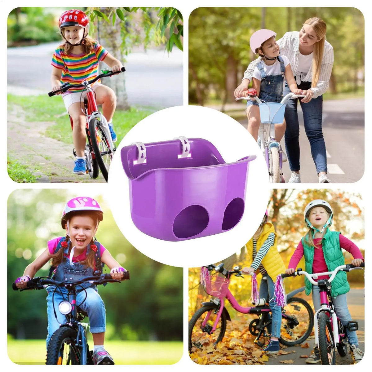 Doll Bicycle Seat Basket for Balance Bikes & Tricycles Doll Bike Seat Nixie