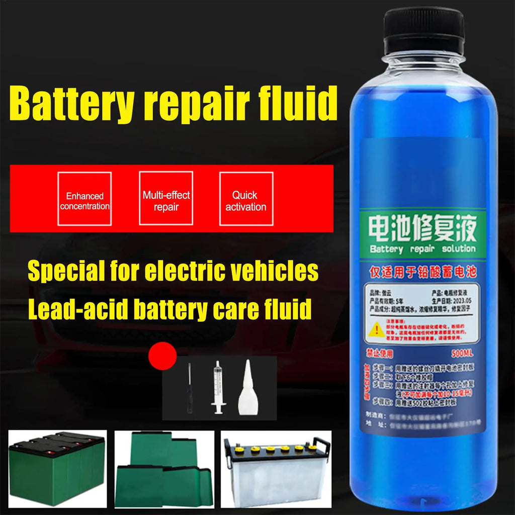 500ml Lead-Acid Battery Restore Fluid | Boost Battery Life Battery Restore Fluid Nixie