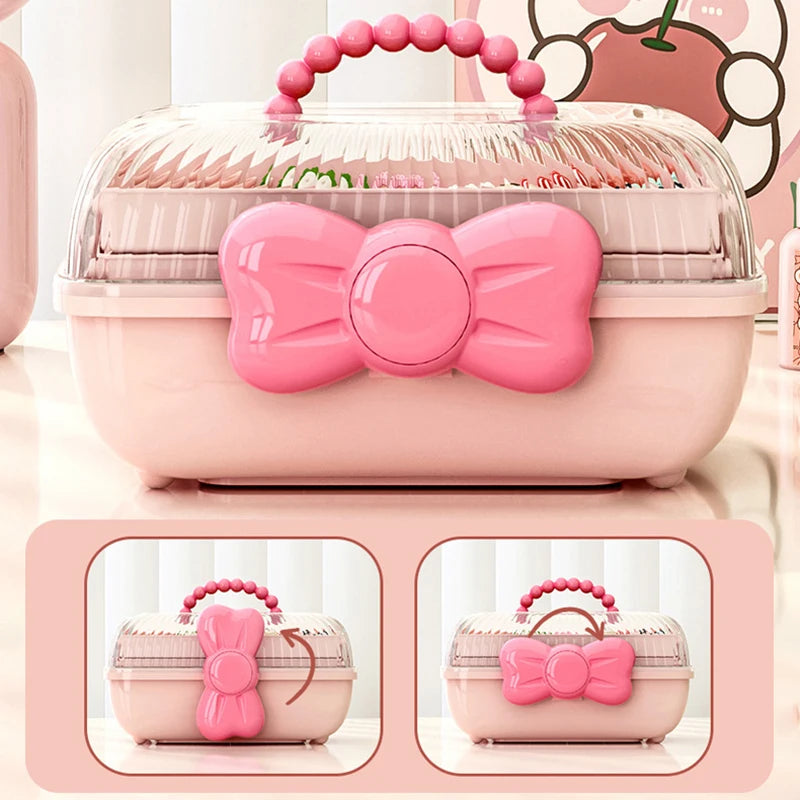Multi-Layer Hair Accessories Organizer Box for Girls Hair Accessories Organizer Nixie