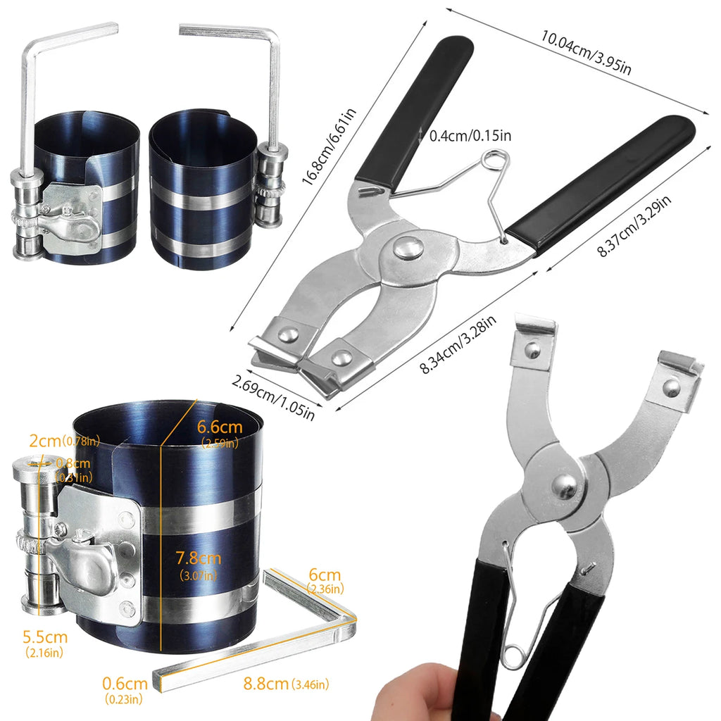 Piston Ring Installer Compressor Plier 53–175mm | Engine Tool