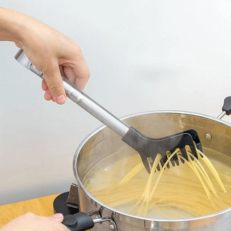 Stainless Steel Food Tongs with Non-Slip Silicone Handle Kitchen Food Tongs Nixie