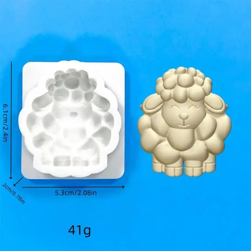 Sheep Silicone Candle Mold – DIY Resin, Soap & Plaster Craft