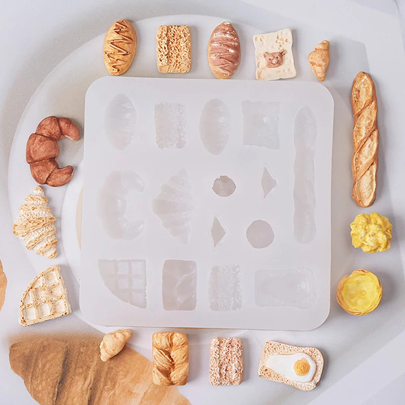 Mini Silicone Mold for Clay Resin DIY Dollhouse Miniatures Silicone Craft Mold Nixie