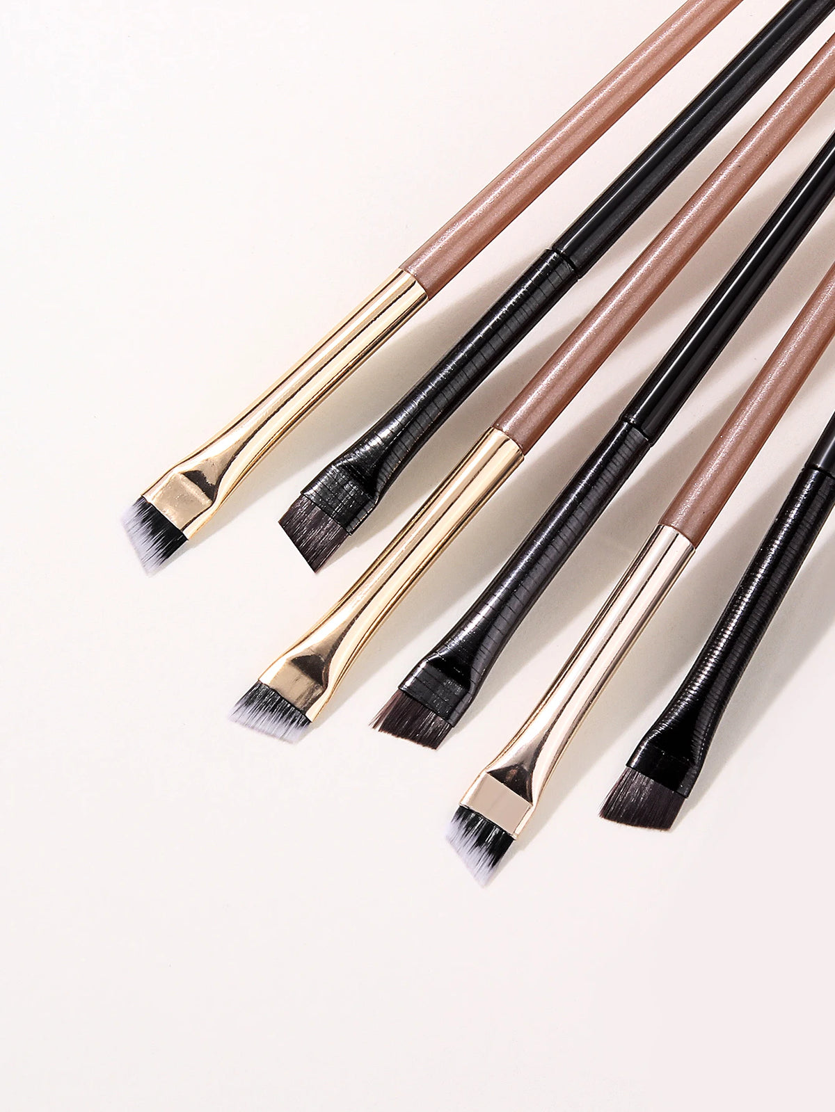 Ultra Thin Blade Eyeliner & Eyebrow Brush Set – 6 Pcs