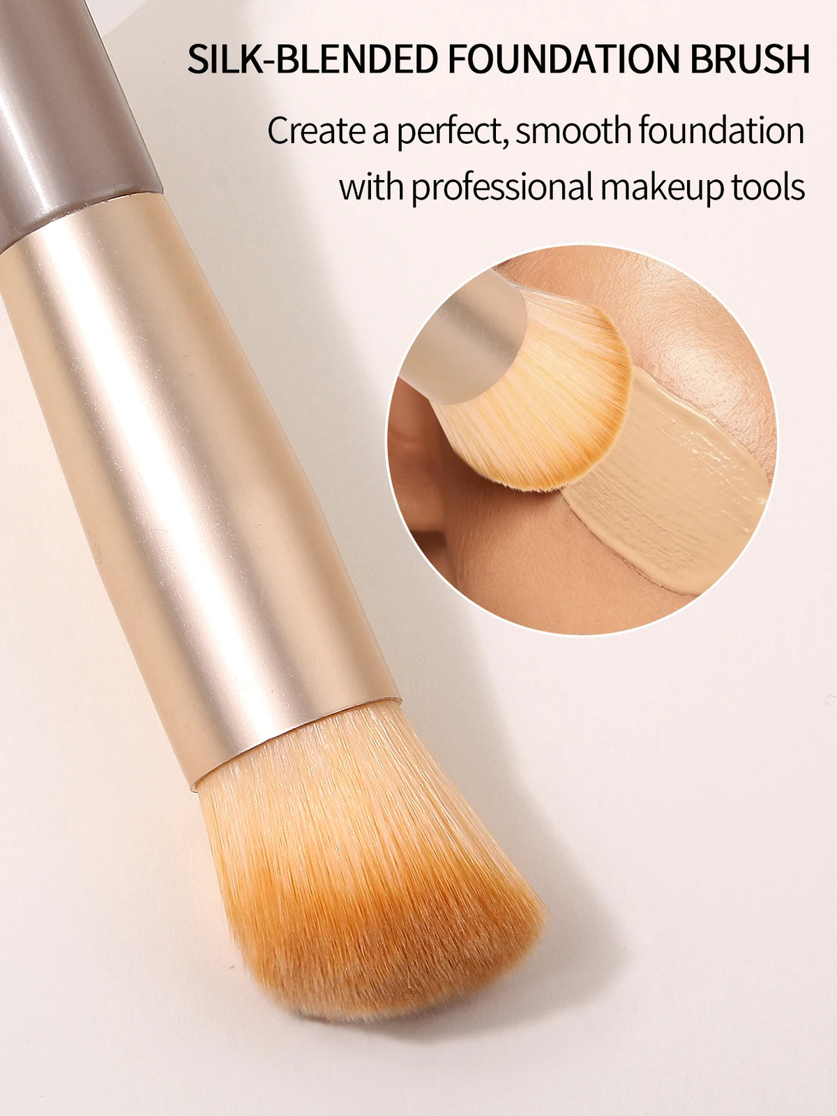 Professional Foundation & Contour Makeup Brush – Lightweight Makeup Brush Nixie