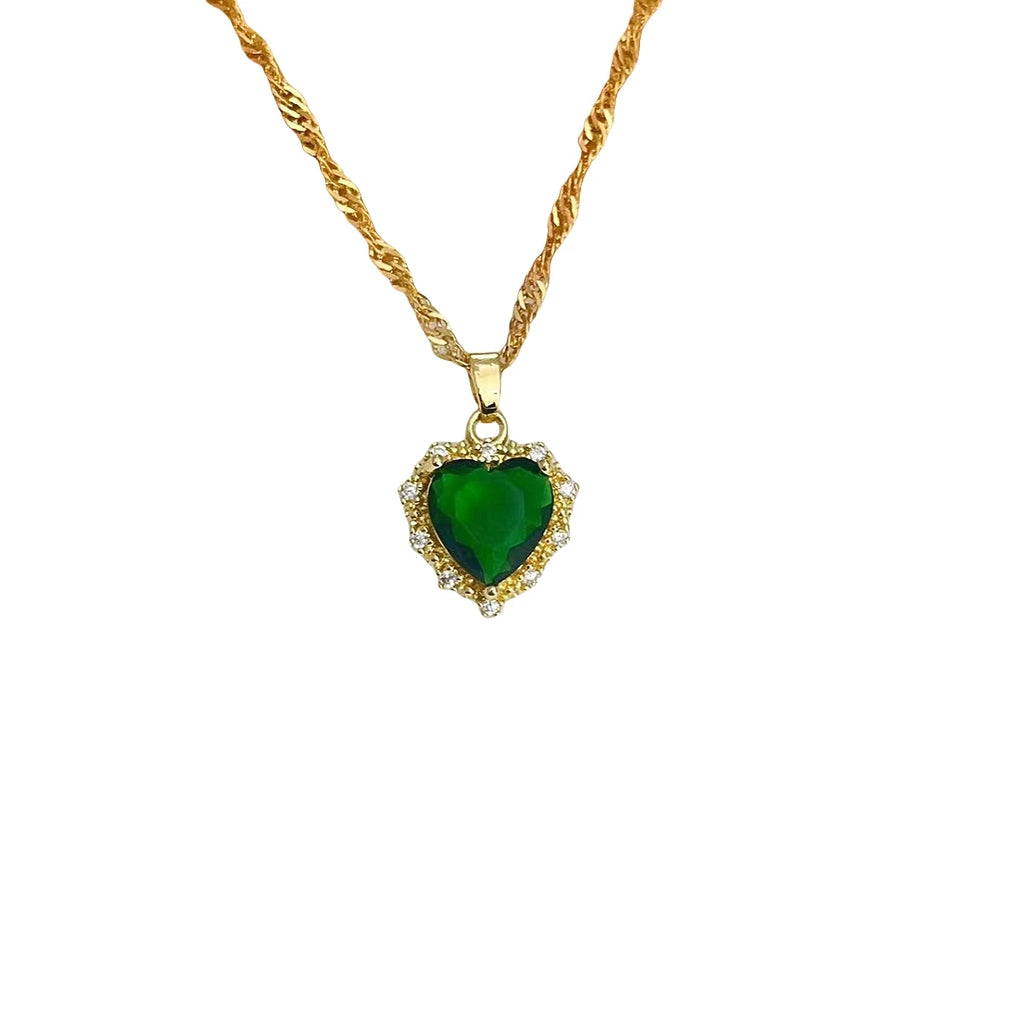 Heart Pendant Necklace Gold Stainless Steel Choker for Women Pendant Necklace Nixie