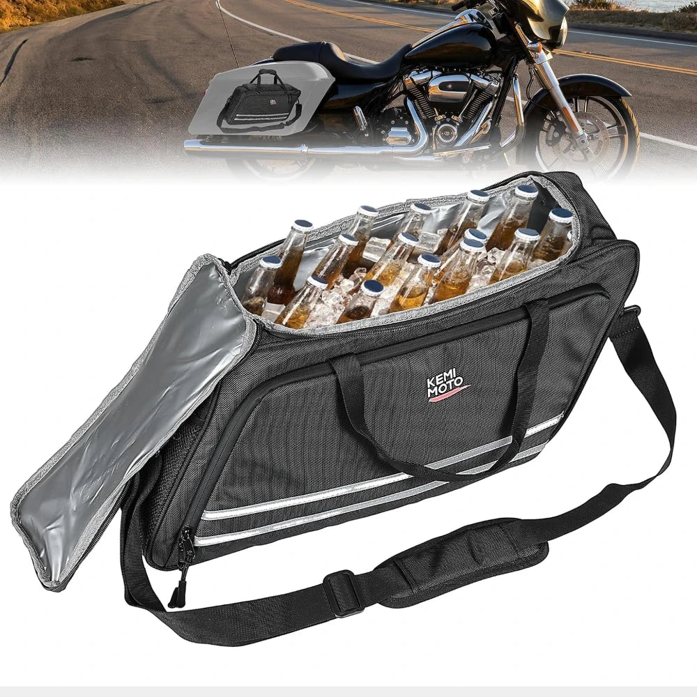 Motorcycle Saddlebag Cooler Bag 22L Leakproof Insulated Insert Motorcycle Cooler Bag Nixie