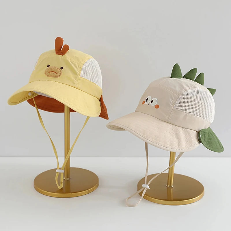 Kids Cartoon Bear Rabbit Ear Sun Hat – Summer Beach Cap Kids Sun Hat Nixie