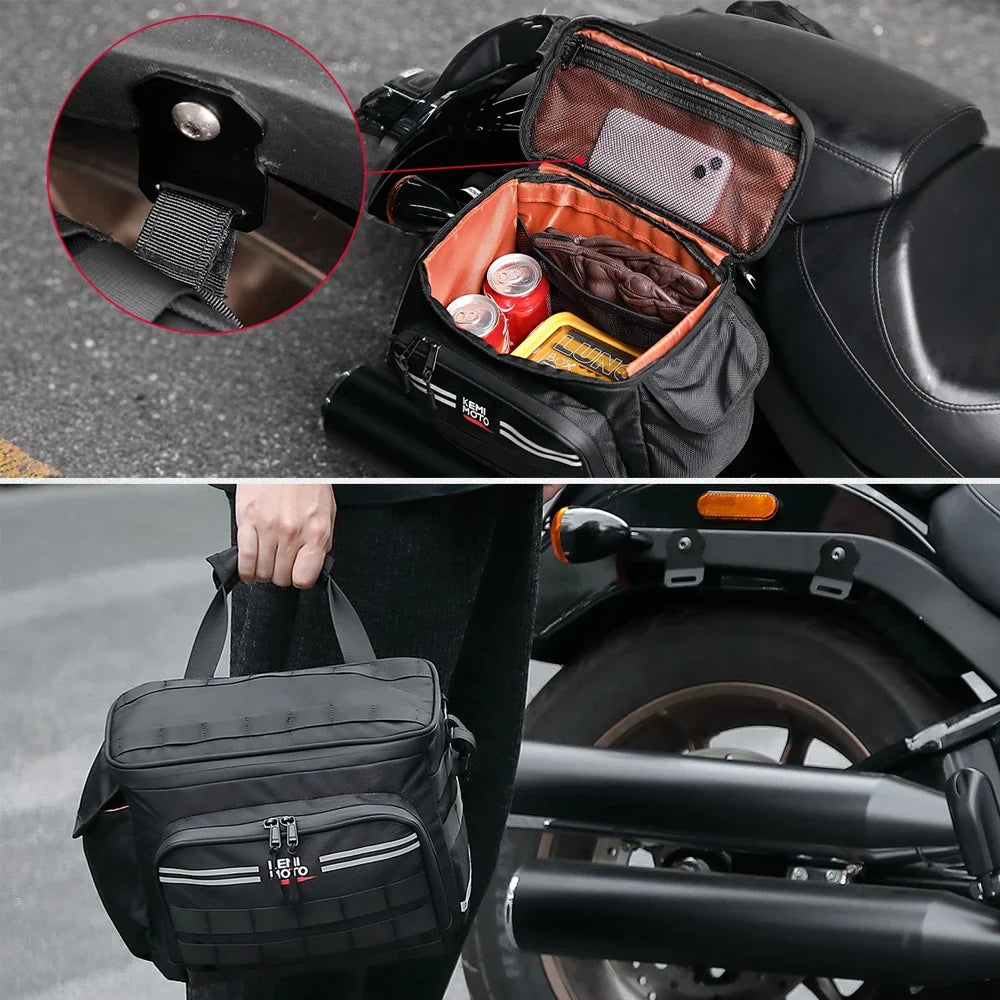 Motorcycle Saddlebags 15L 30L with Brackets – Throw Over Bags Motorcycle Saddlebags Nixie