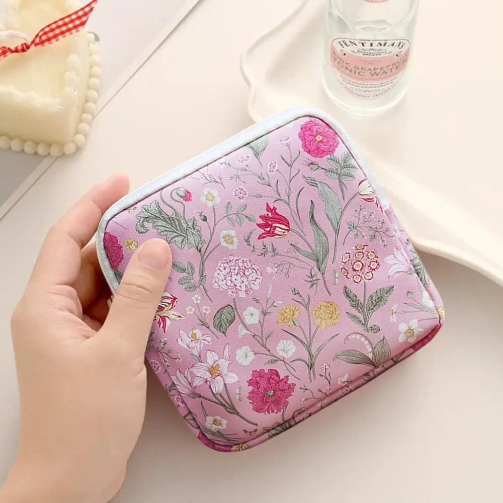 Zipper Pouch Sanitary Pads Bag Multipurpose Travel Coin Purse
