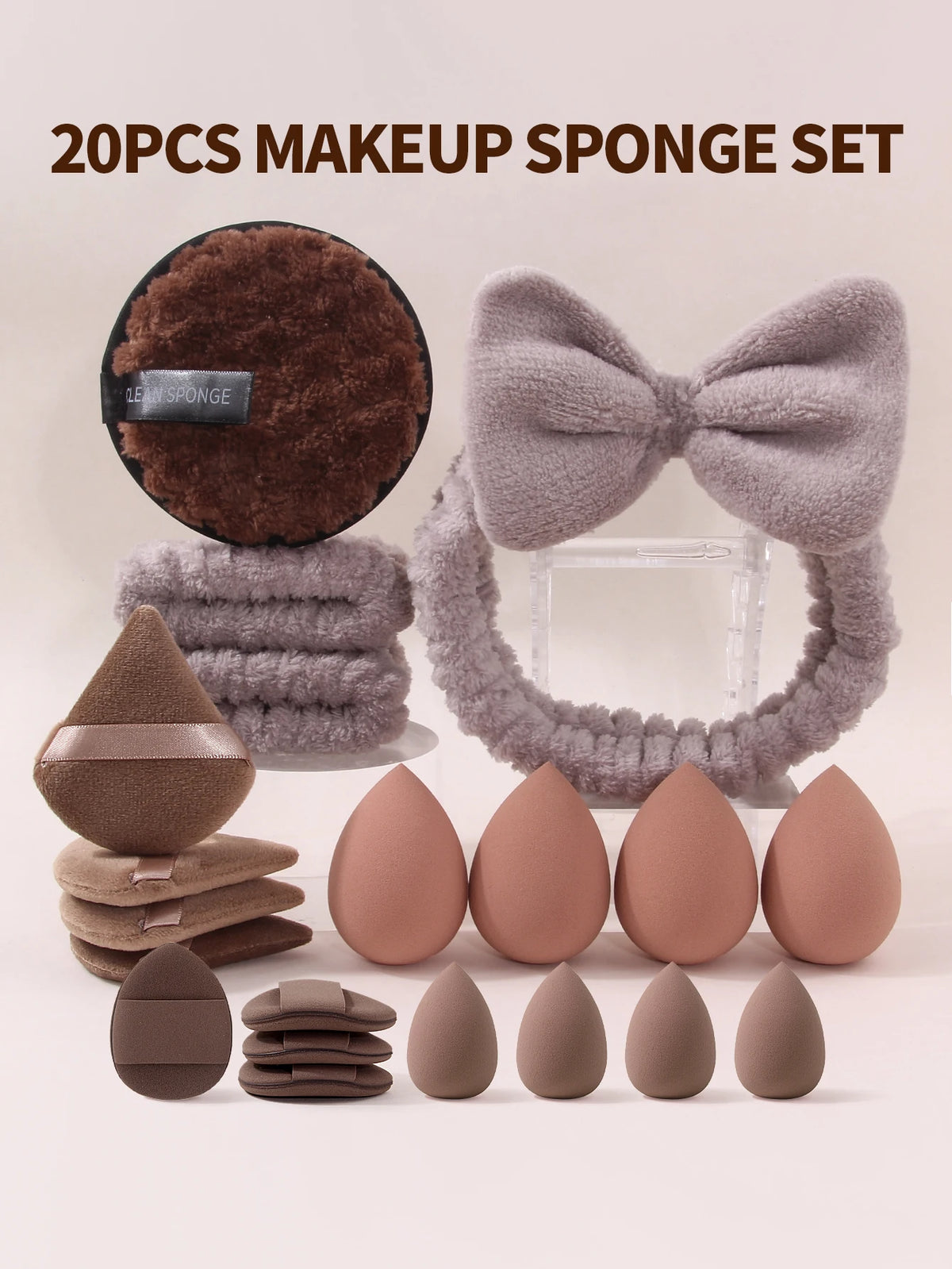 20PCS Makeup Sponge Kit – Blending Sponges & Powder Puffs Makeup Sponge Kit Nixie