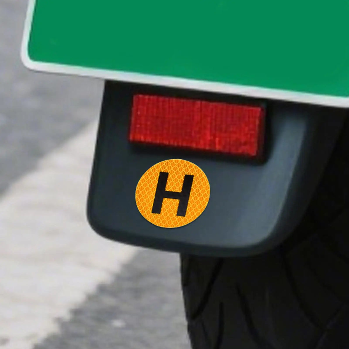 H Historical Vehicle Sign 60mm Reflective Waterproof Sticker Vehicle Decal Sticker Nixie