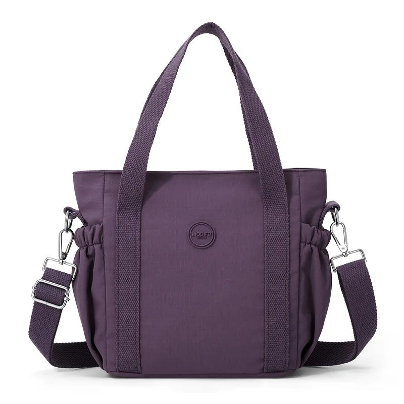 Nixie Large Nylon Tote Bag – Women's Lightweight Crossbody Shoulder Nylon Tote Bag Nixie