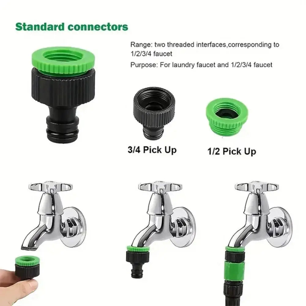 Expandable Garden Hose 25–125FT with 7-Pattern Spray Nozzle