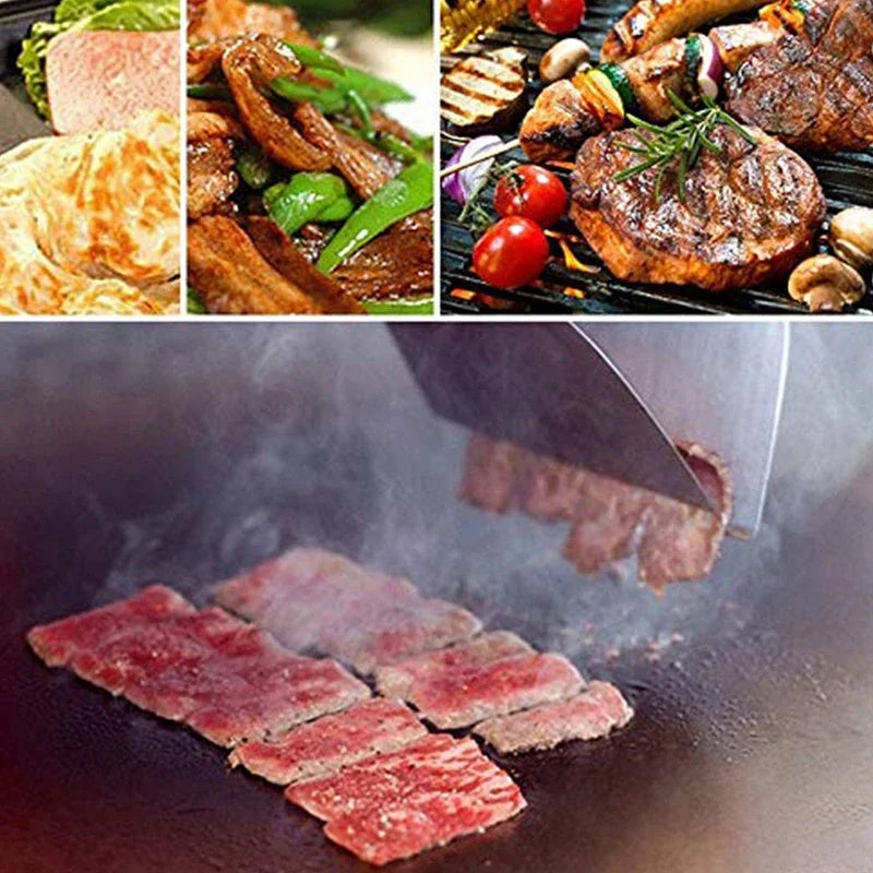 3-Piece Stainless Steel Spatula Set – BBQ, Grill & Kitchen Spatula Set Nixie