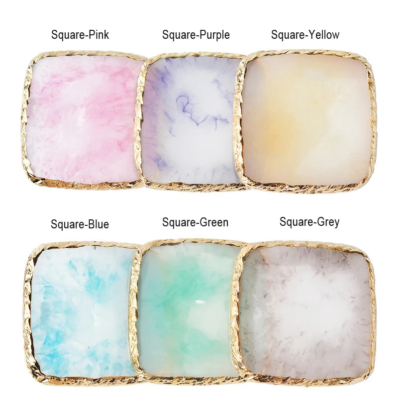 Natural Resin Nail Art Palette | Gel Polish Mixing & Display Nail Art Palette Nixie