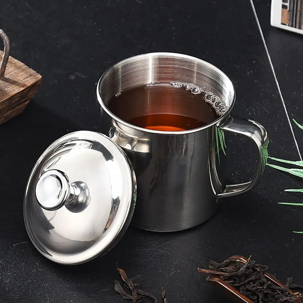 304 Stainless Steel Travel Mug with Lid & Handle 200–1600ml Stainless Steel Travel Mug Nixie