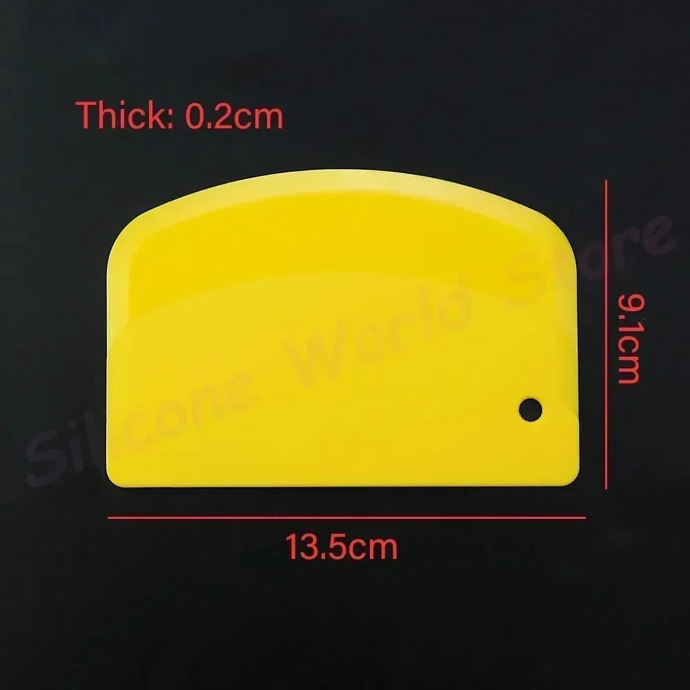 Plastic Cake Scraper & Dough Cutter Baking Tool Set