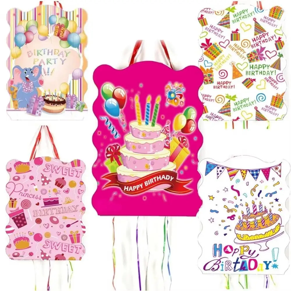 Birthday Pinata DIY Party Decoration – 5 Colors, Favor Bags Party Pinata Nixie