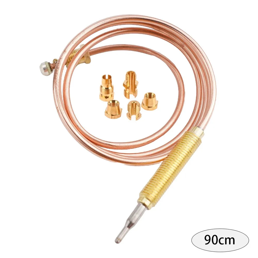 M6 Thermocouple Replacement Set for Gas Stove – 60–150cm Thermocouple Probe Set Nixie 90cm