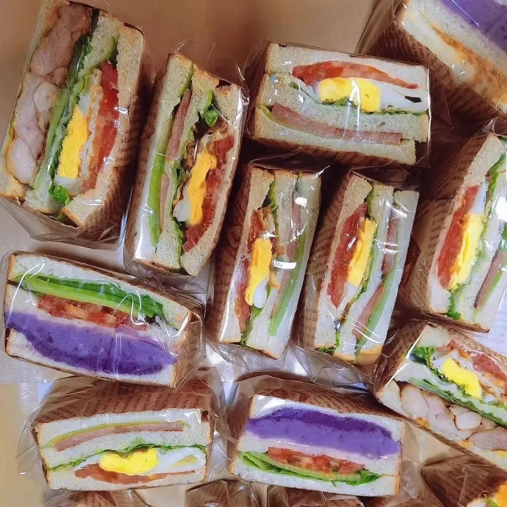 100PCS Transparent Self-Seal Sandwich Bags – Food Grade Food Storage Bags Nixie