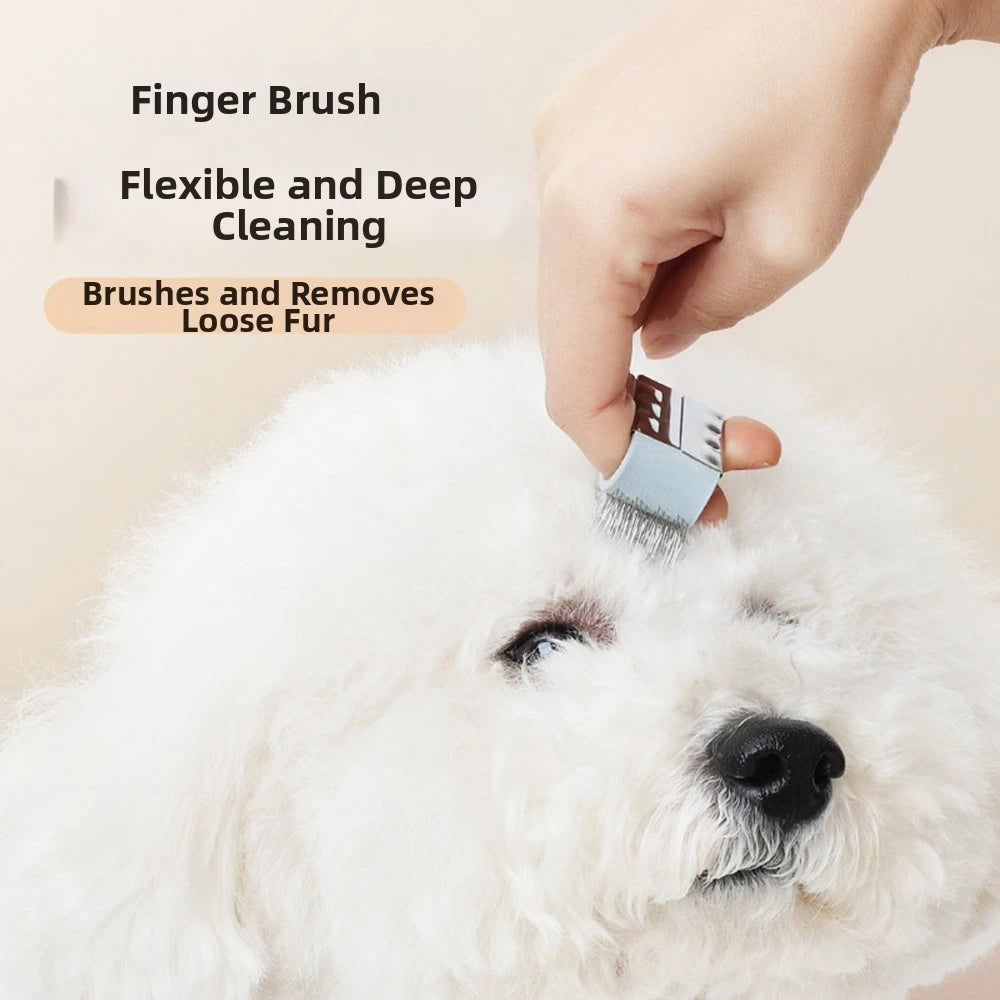 Portable Finger Pet Comb – Metal Detangling Grooming Tool Pet Grooming Comb Nixie
