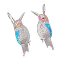 Bird Opal Earrings 925 Sterling Silver | Women's Jewelry Opal Stud Earrings Nixie MULTI