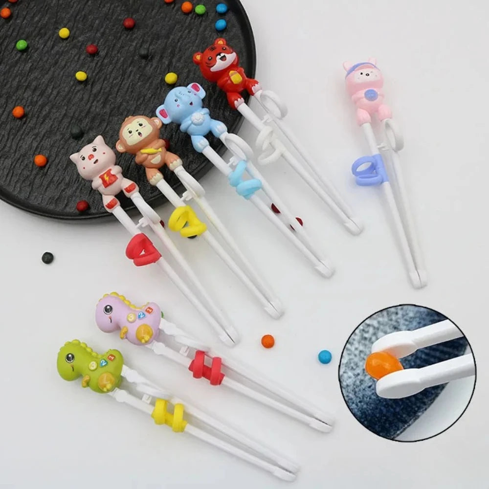Training Chopsticks for Kids – Adjustable Non-Slip Finger Loops Kids Training Chopsticks Nixie
