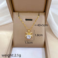 Butterfly Bow Pendant Necklace | Gold Clavicle Chain for Women Pendant Necklace Nixie XL2606-419