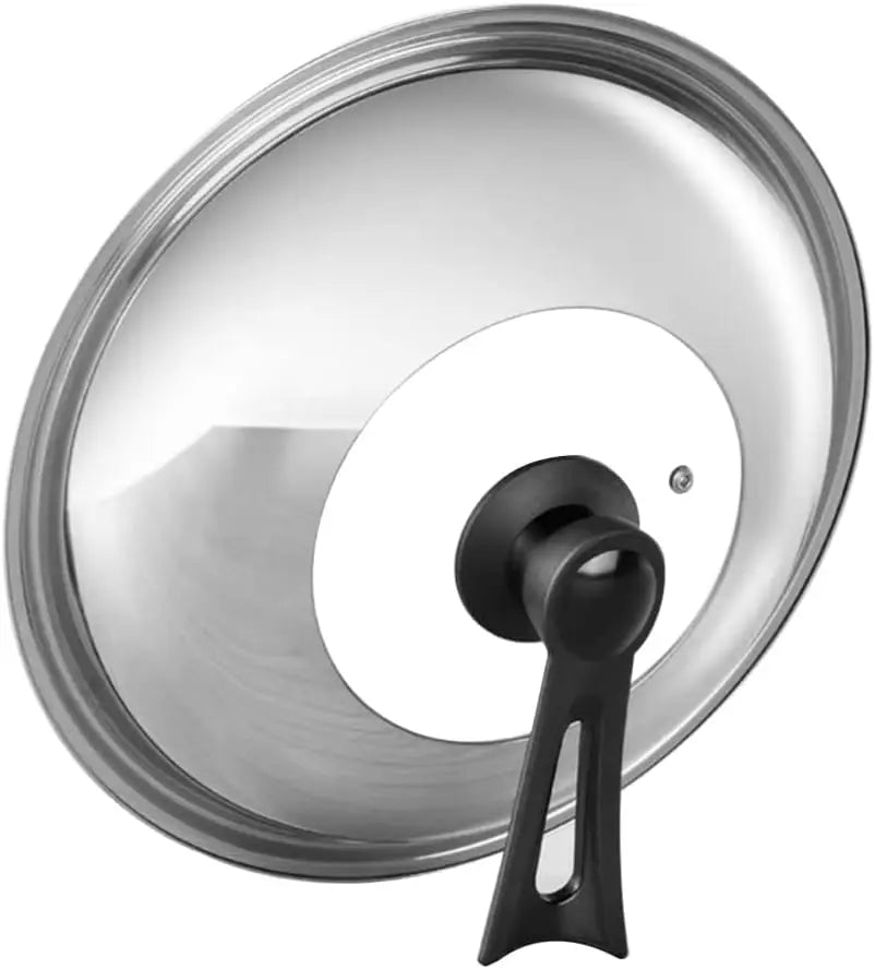Stainless Steel Wok Lid 30–36cm | Visible Glass Pot Cover Wok Pan Lid Nixie