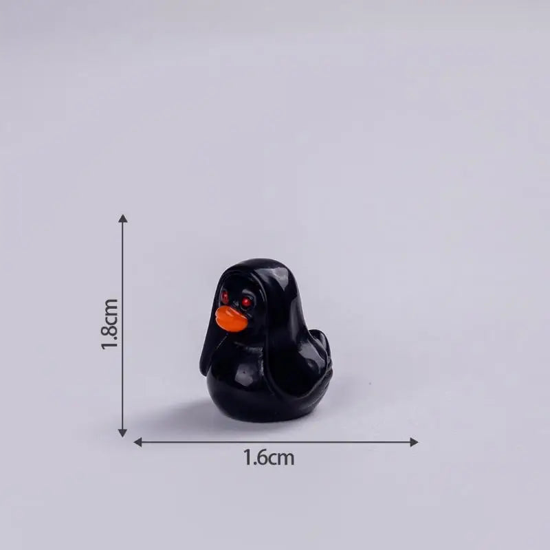 10Pcs Mini Halloween Resin Duck Figurines – Pumpkin & Ghost Halloween Figurines Nixie A16 10PCS