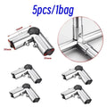 25mm Fixed Clamp Pipe Connectors | Pack of 5 or 10 | Metal