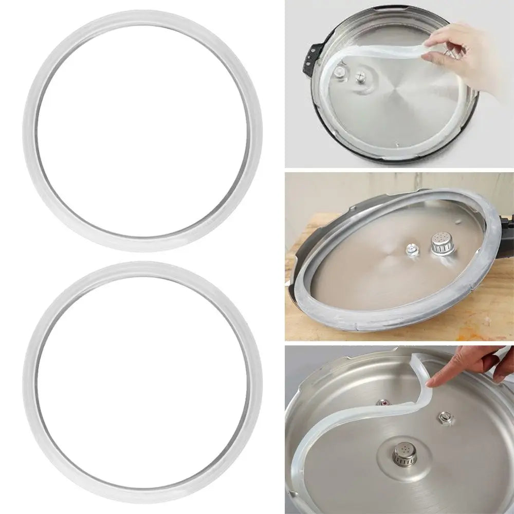 Silicone Pressure Cooker Sealing Ring Gasket 18–26cm 2-Pack Cookware Replacement Part Nixie