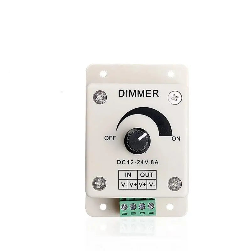 8A LED Rotary Dimmer Switch 12V 24V Knob Controller for LED Strips