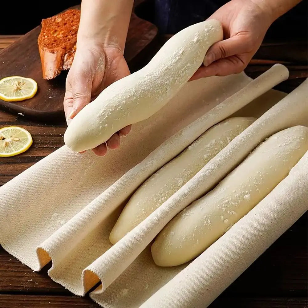 Linen Bread Proofing Couche Cloth for Baguettes & Loaves