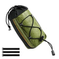 ESLNF Recycled Tire Bike Handlebar Water Bottle Bag – MTB Bike Handlebar Bag Nixie Green