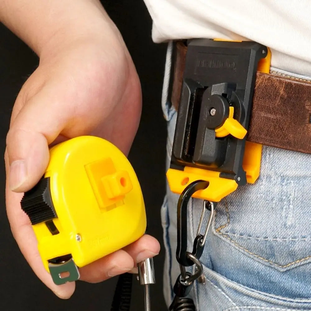 Quick Release Belt Clip Tape Measure Holder – ABS Non-Slip Belt Tool Holder Nixie