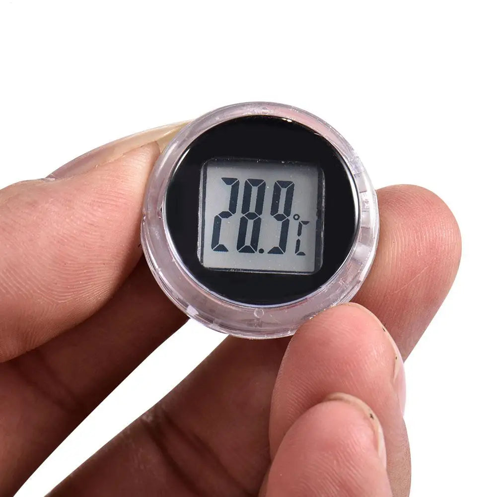 Mini Digital Thermometer Waterproof Self-Adhesive Motorcycle