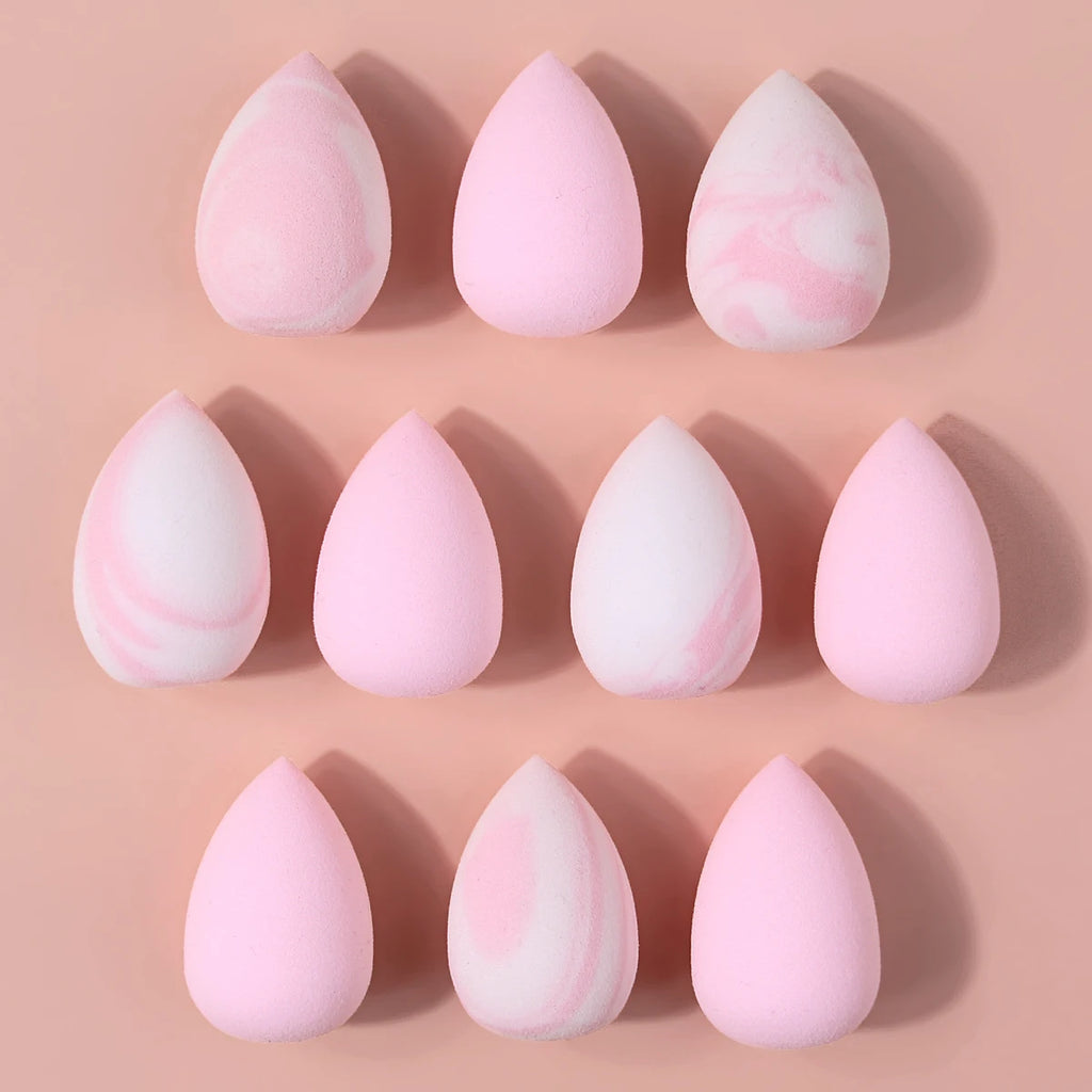 Mini Pink Beauty Sponges 10-Pack – Blend Foundation & Powder Makeup Blending Sponge Nixie Default Title