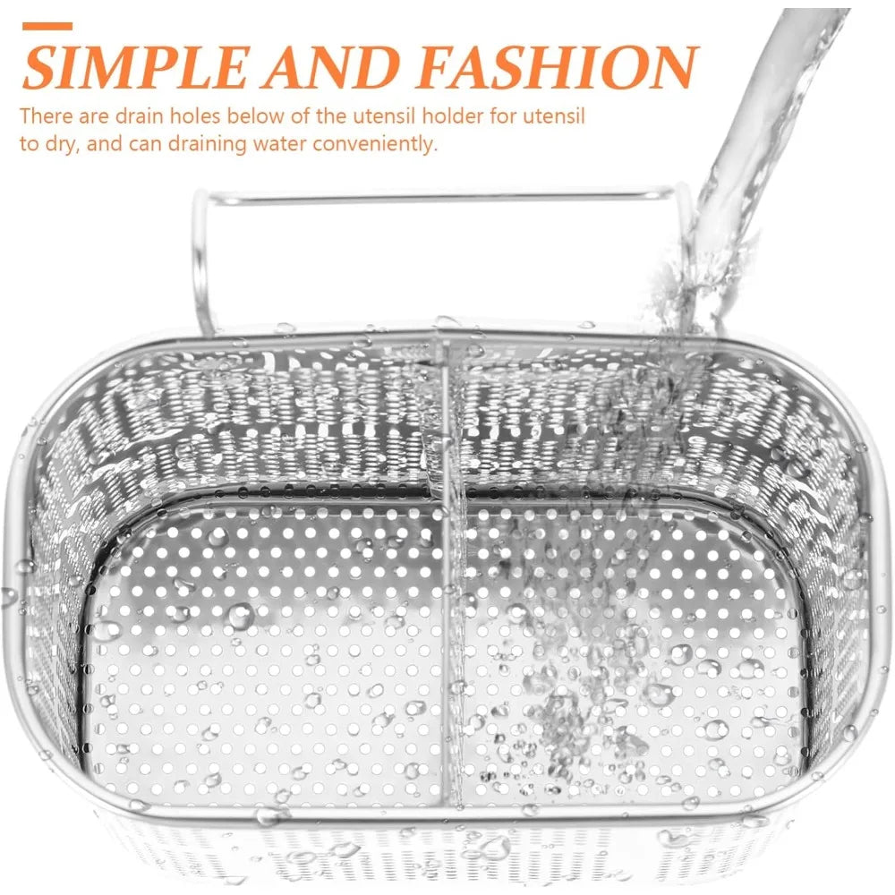 Stainless Steel Utensil Drying Basket & Chopstick Rack Utensil Drying Rack Nixie