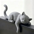 3D Printed Lazy Cat Monitor Edge Ornament | Desktop Decor Desktop Cat Ornament Nixie Default Title